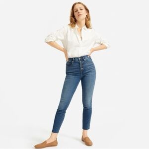 Everlane Authentic Stretch High-Rise Skinny Button Fly Jeans